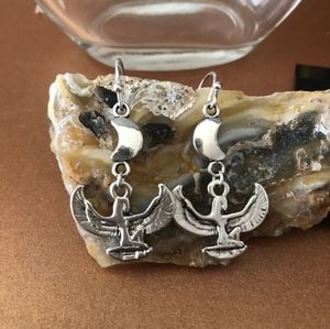 Sterling silver 925 egyptian goddess isis moon